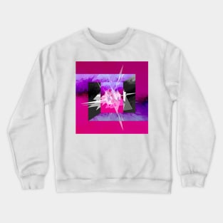 Crystal Burst Abstract Crewneck Sweatshirt